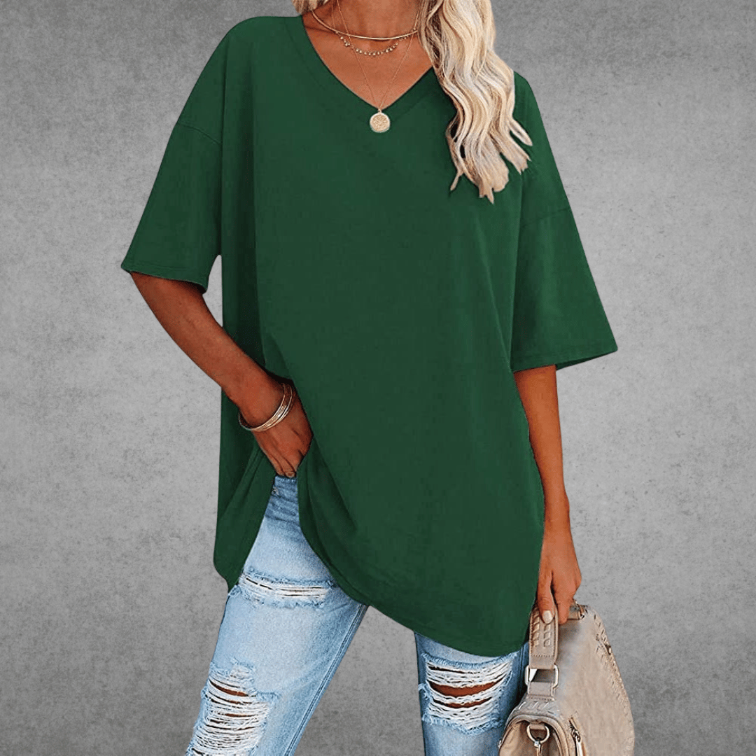 Danielle | Women’s V Neck Short Sleeve Summer T Shirt