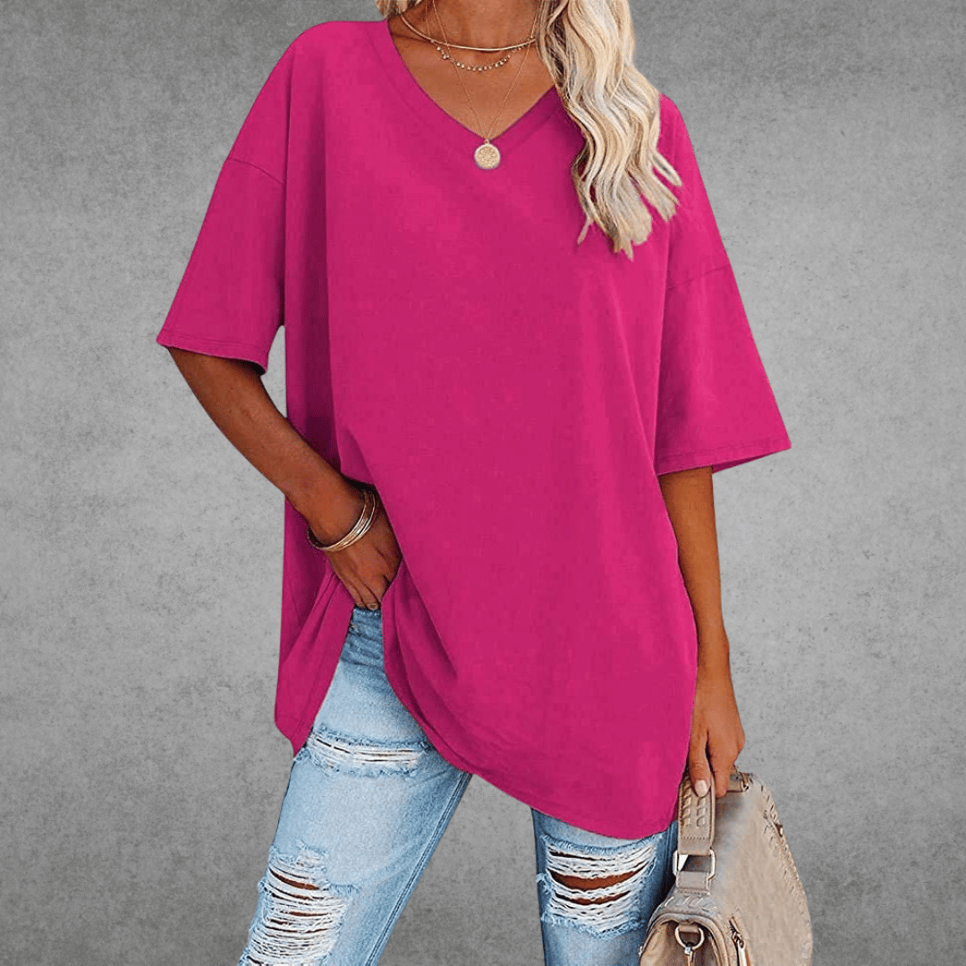 Danielle | Women’s V Neck Short Sleeve Summer T Shirt