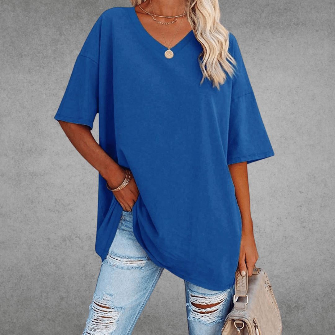 Danielle | Women’s V Neck Short Sleeve Summer T Shirt