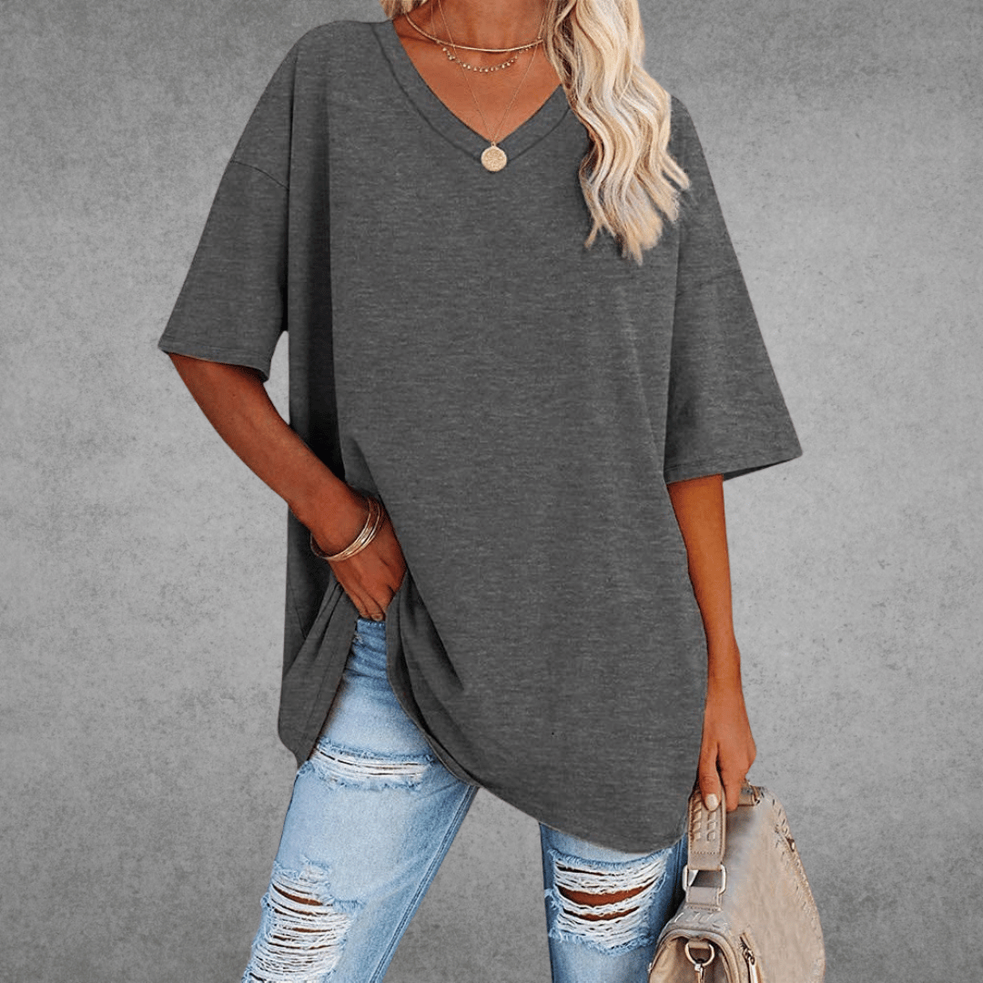 Danielle | Women’s V Neck Short Sleeve Summer T Shirt