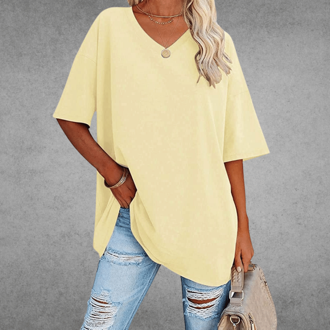 Danielle | Women’s V Neck Short Sleeve Summer T Shirt