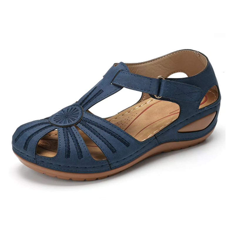 Dara | Women's Cutout Round Toe Platform Wedge Sandals