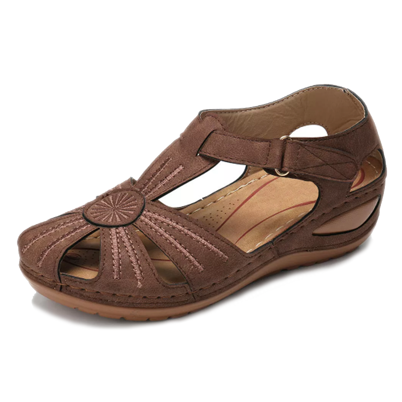 Dara | Women's Cutout Round Toe Platform Wedge Sandals