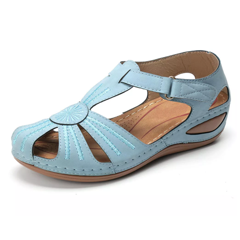 Dara | Women's Cutout Round Toe Platform Wedge Sandals