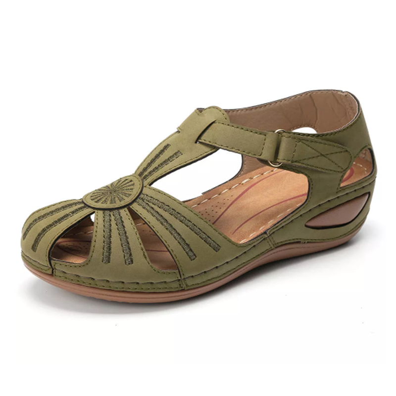 Dara | Women's Cutout Round Toe Platform Wedge Sandals