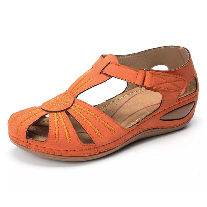 Dara | Women's Cutout Round Toe Platform Wedge Sandals