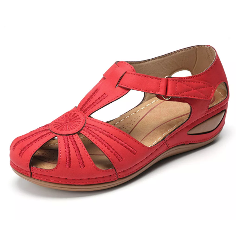 Dara | Women's Cutout Round Toe Platform Wedge Sandals