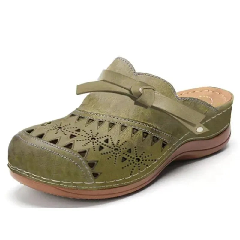 Darcy | Women's Closed Toe Slip On Cutout Clogs