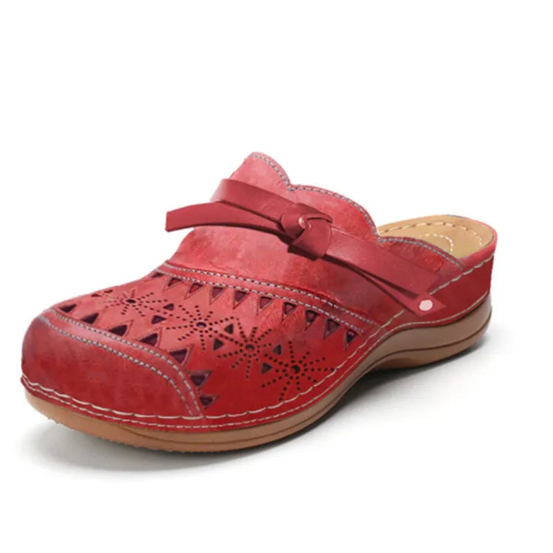 Darcy | Women's Closed Toe Slip On Cutout Clogs