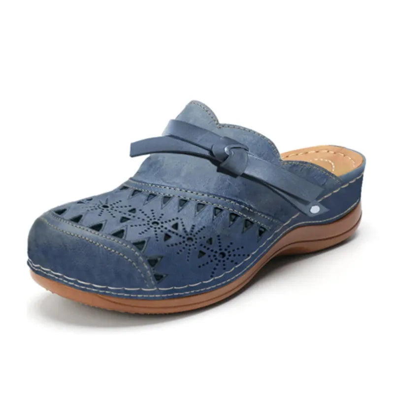 Darcy | Women's Closed Toe Slip On Cutout Clogs