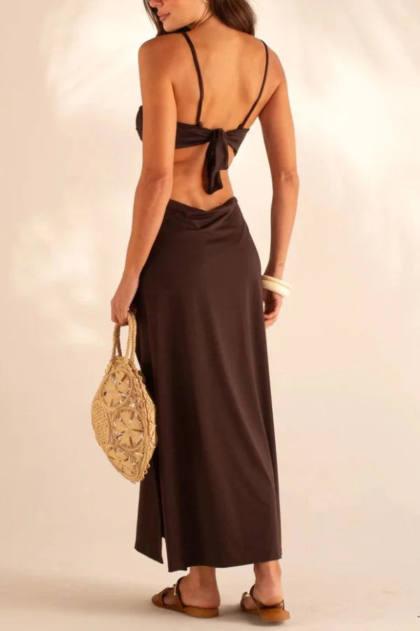 Darnesha | Women's Strappy Sleeveless Cutout Maxi Dress