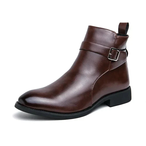 David | Men’s Pointed Toe Side Zip Ankle Boots