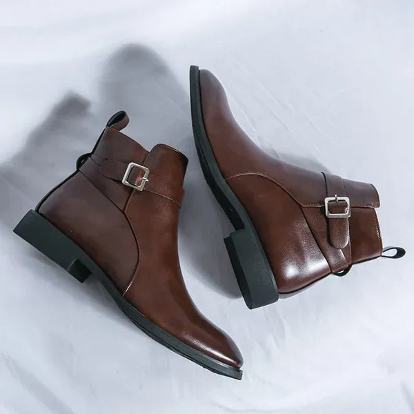 David | Men’s Pointed Toe Side Zip Ankle Boots