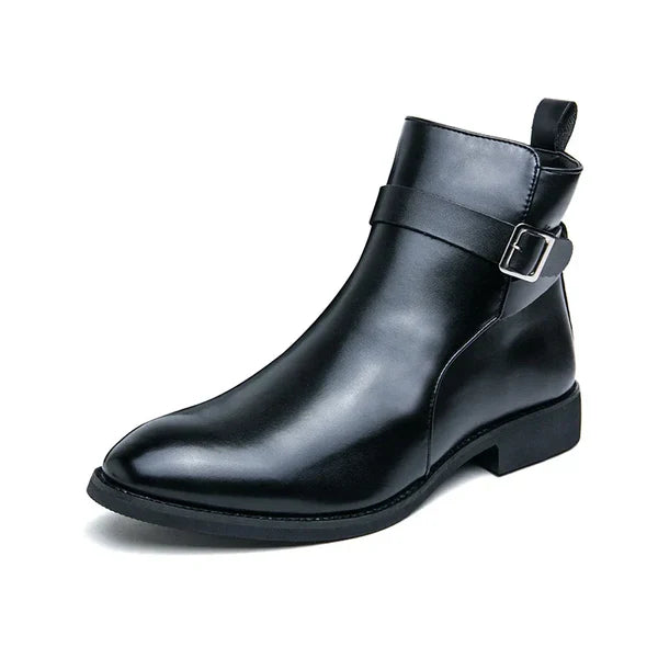 David | Men’s Pointed Toe Side Zip Ankle Boots