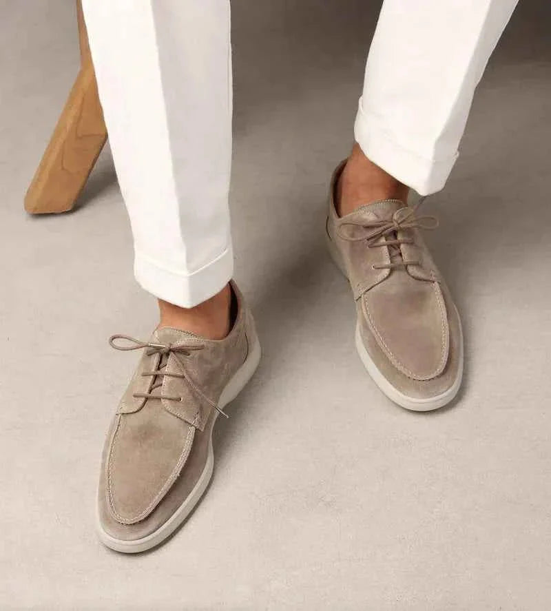 David | Men's Round Toe Lace Up Dress Loafers