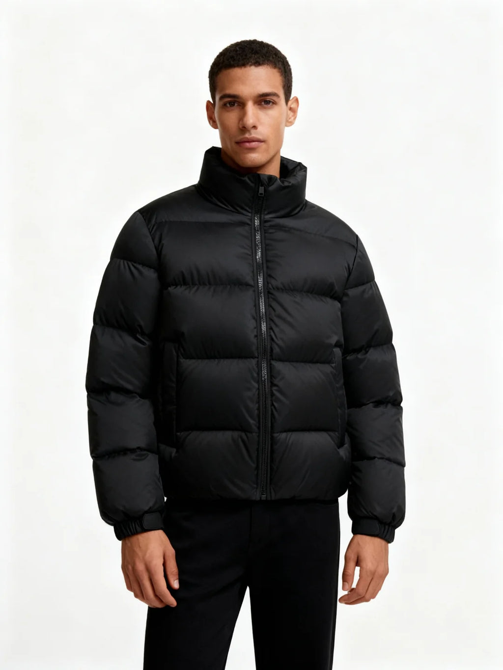 Daxton | Men’s Stand Collar Zip Front Puffer Jacket