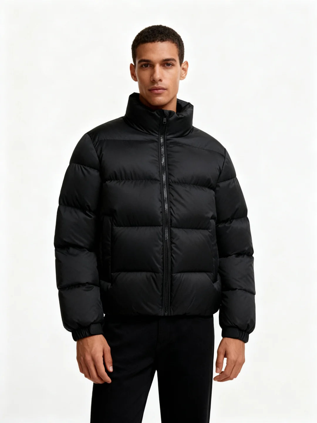 Daxton | Men’s Stand Collar Zip Front Puffer Jacket