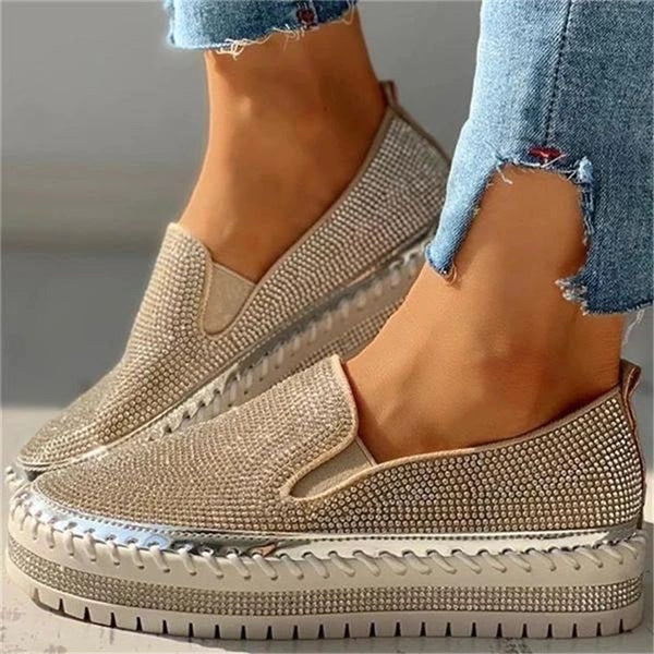 Delilah | Women’s Glitter Closed Toe Slip On Shoes