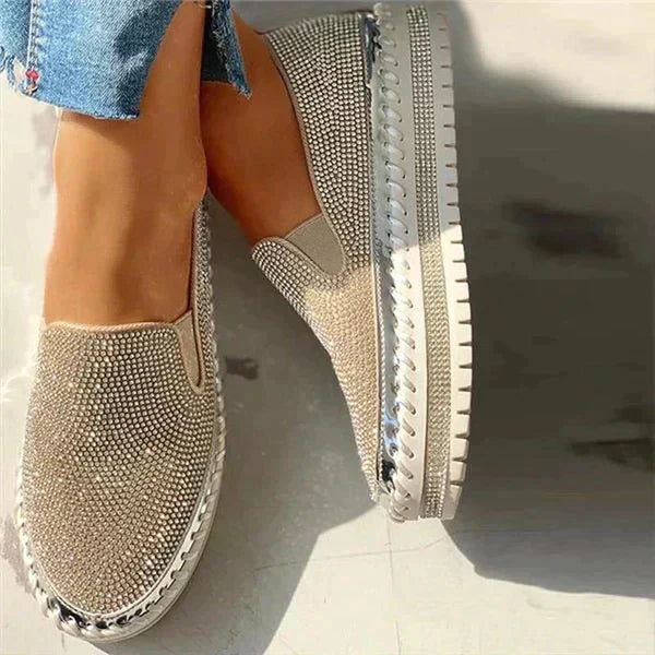 Delilah | Women’s Glitter Closed Toe Slip On Shoes