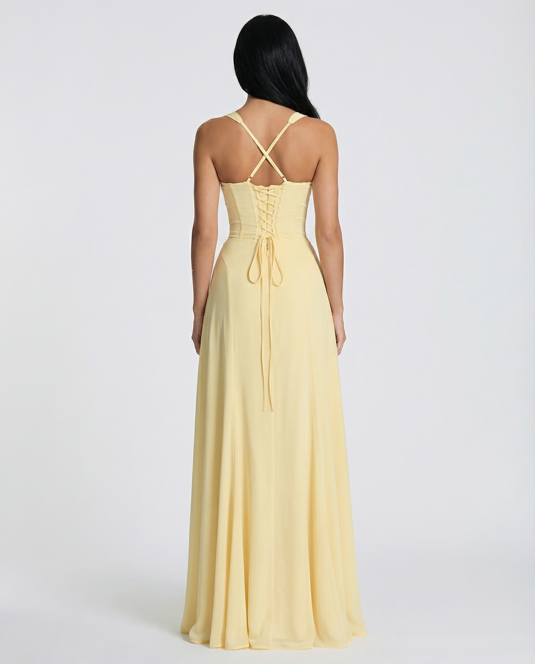 Demetria | Women's Sleeveless Wedding Guest Maxi Dress