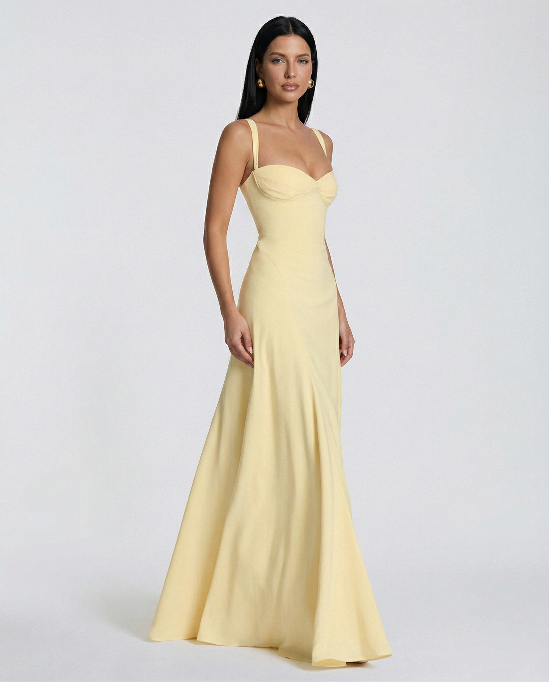 Demetria | Women's Sleeveless Wedding Guest Maxi Dress