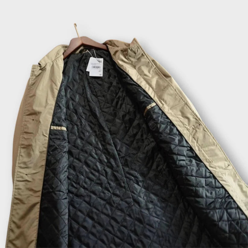 Demetrius | Men’s Button Up Long Sleeve Pointed Collar Pockets Coat