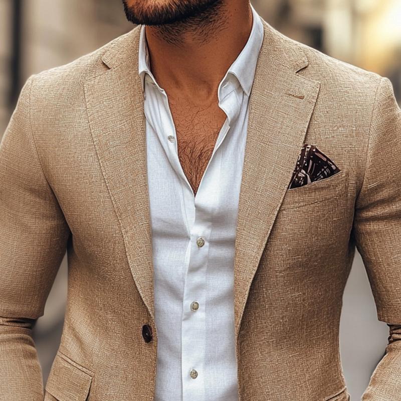 Desmond | Men’s Long Sleeve Notch Lapel Fitted Blazer