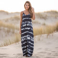 Diane | Women's Sleeveless V Neck Boho Maxi Dress