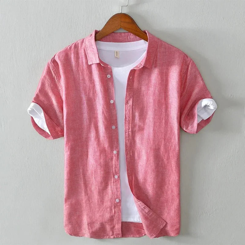 Donald | Men’s Short Sleeve Button Front Shirt