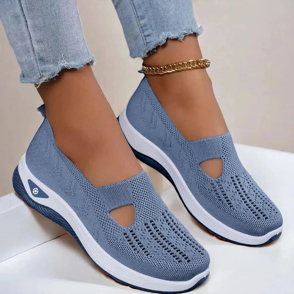 Doreen | Women's Mesh Cutout Round Toe Slip On Shoes