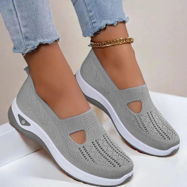 Doreen | Women's Mesh Cutout Round Toe Slip On Shoes