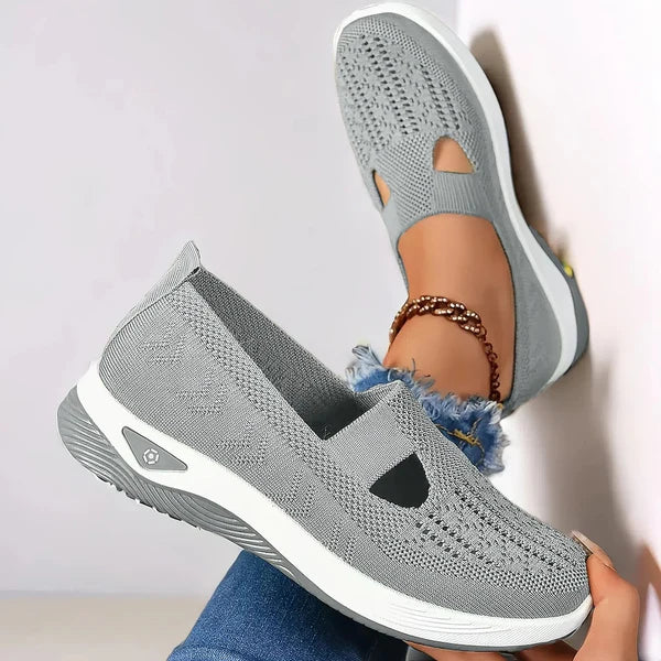 Doreen | Women's Mesh Cutout Round Toe Slip On Shoes