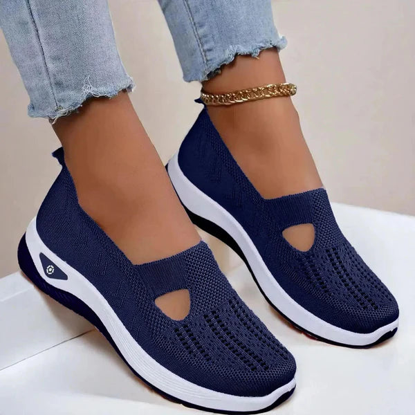 Doreen | Women's Mesh Cutout Round Toe Slip On Shoes
