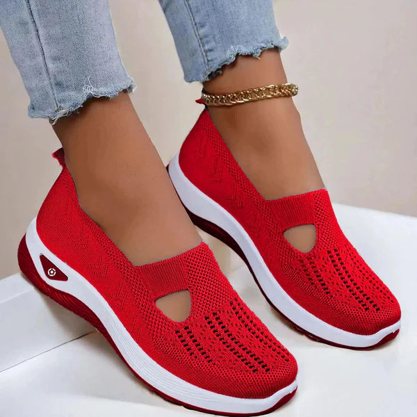 Doreen | Women's Mesh Cutout Round Toe Slip On Shoes
