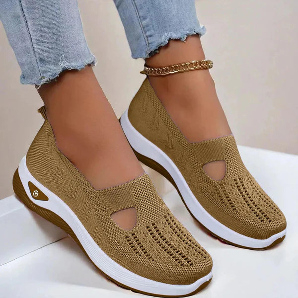 Doreen | Women's Mesh Cutout Round Toe Slip On Shoes