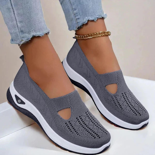 Doreen | Women's Mesh Cutout Round Toe Slip On Shoes