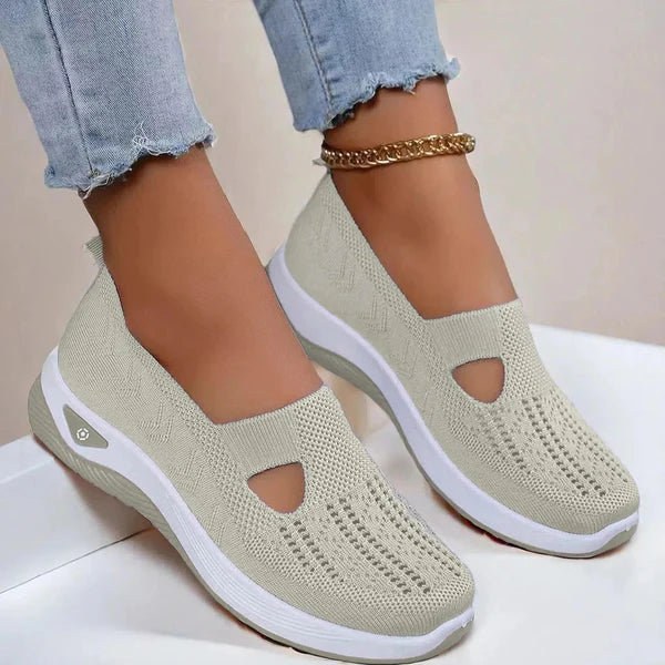 Doreen | Women's Mesh Cutout Round Toe Slip On Shoes