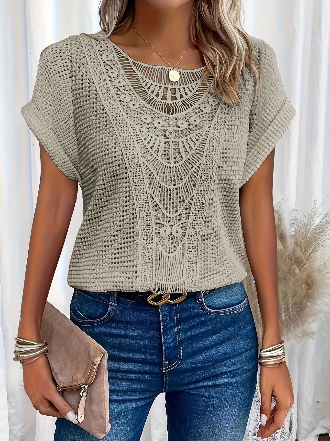 Dova | Women’s Cap Sleeve Scoop Neck Summer Top