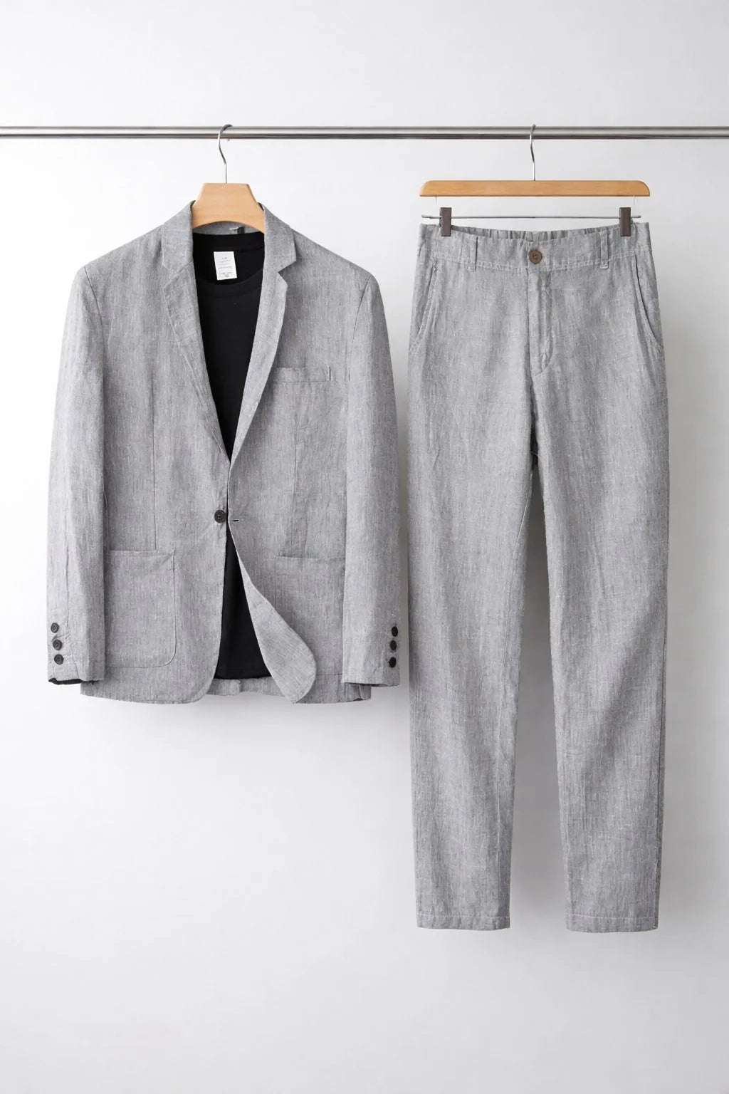 Draven | Men’s Tapered Leg Button Front Long Sleeve Two Piece Set