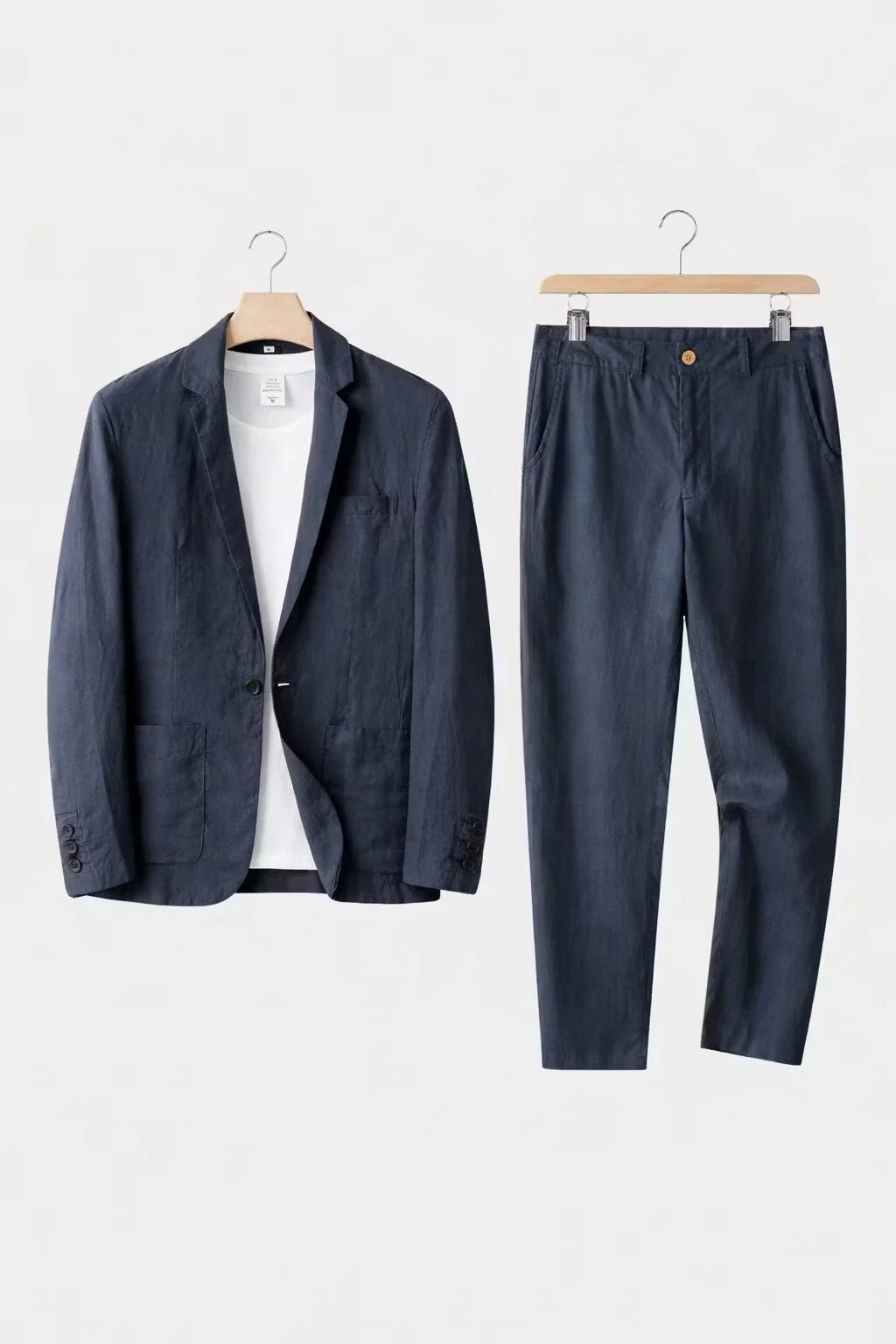 Draven | Men’s Tapered Leg Button Front Long Sleeve Two Piece Set
