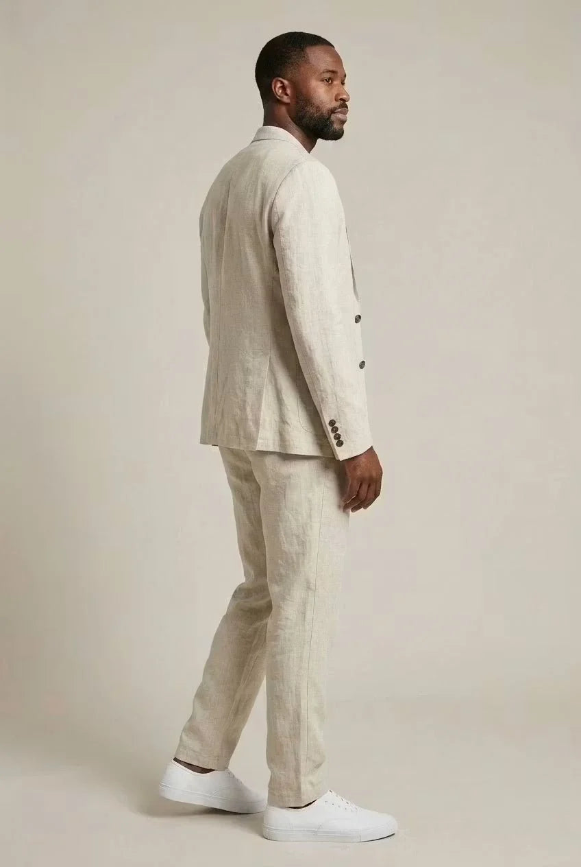 Draven | Men’s Tapered Leg Button Front Long Sleeve Two Piece Set