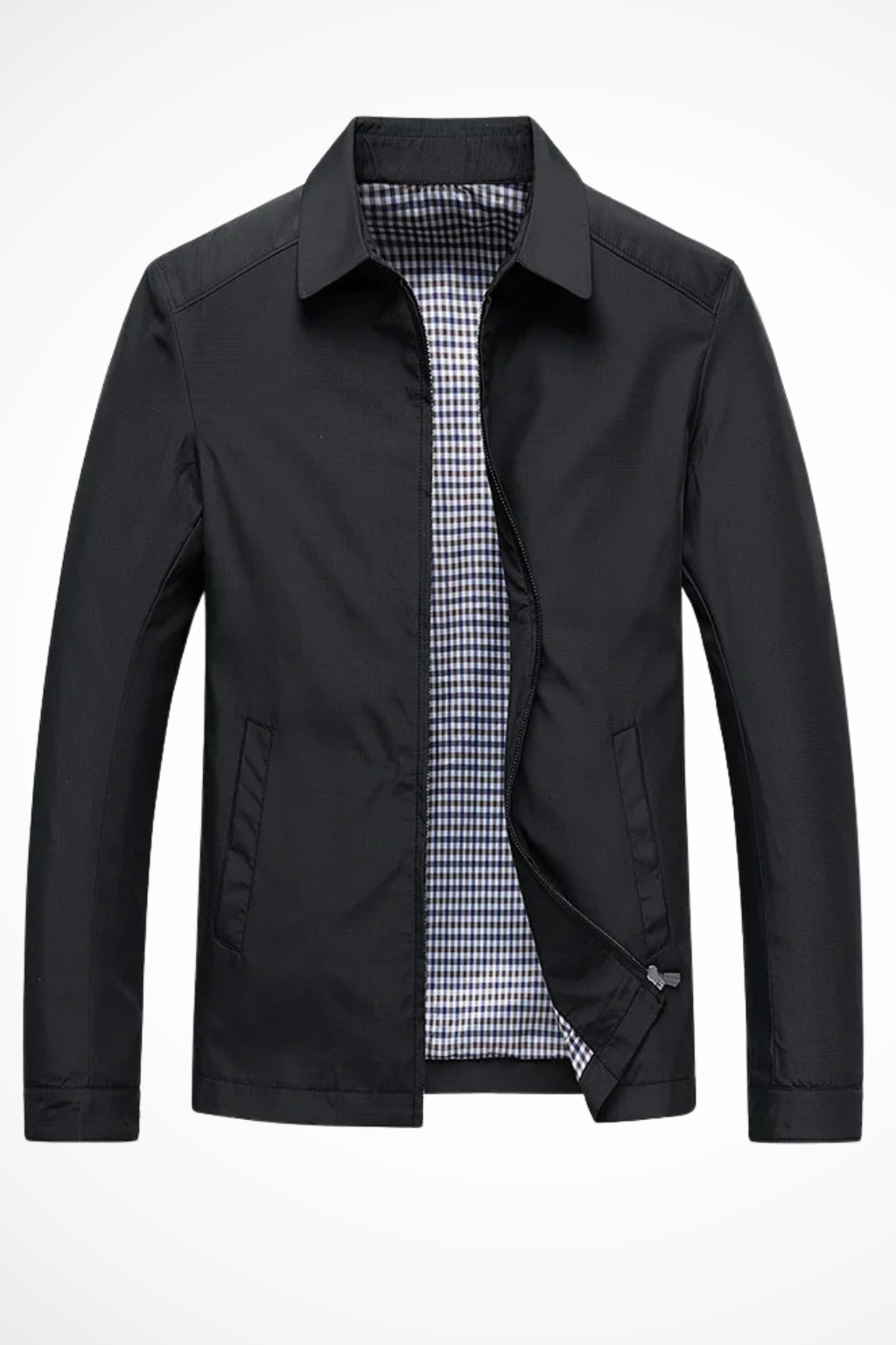 Duncan | Men’s Check Lined Long Sleeve Jacket