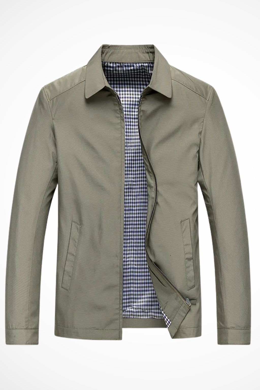 Duncan | Men’s Check Lined Long Sleeve Jacket