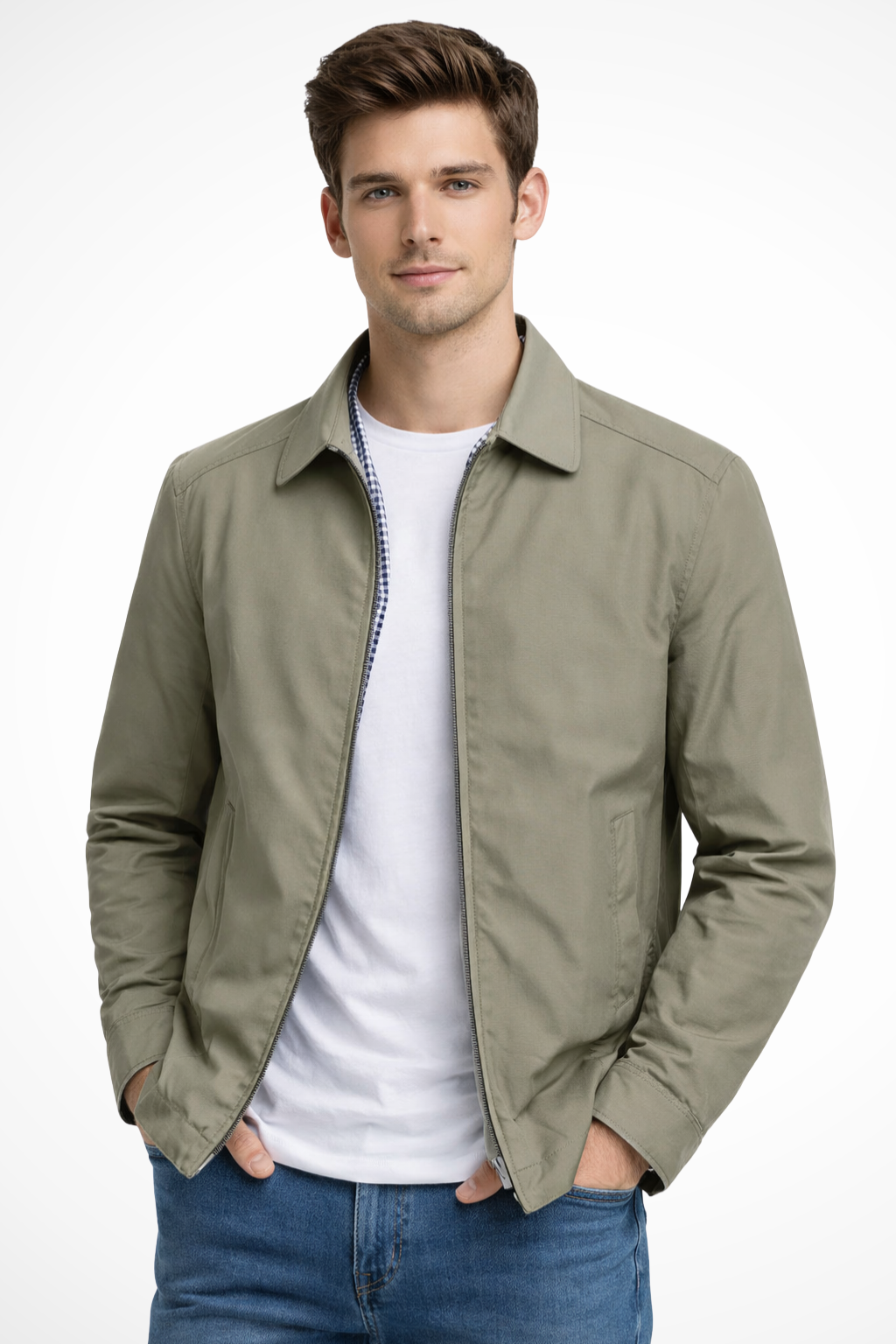 Duncan | Men’s Check Lined Long Sleeve Jacket