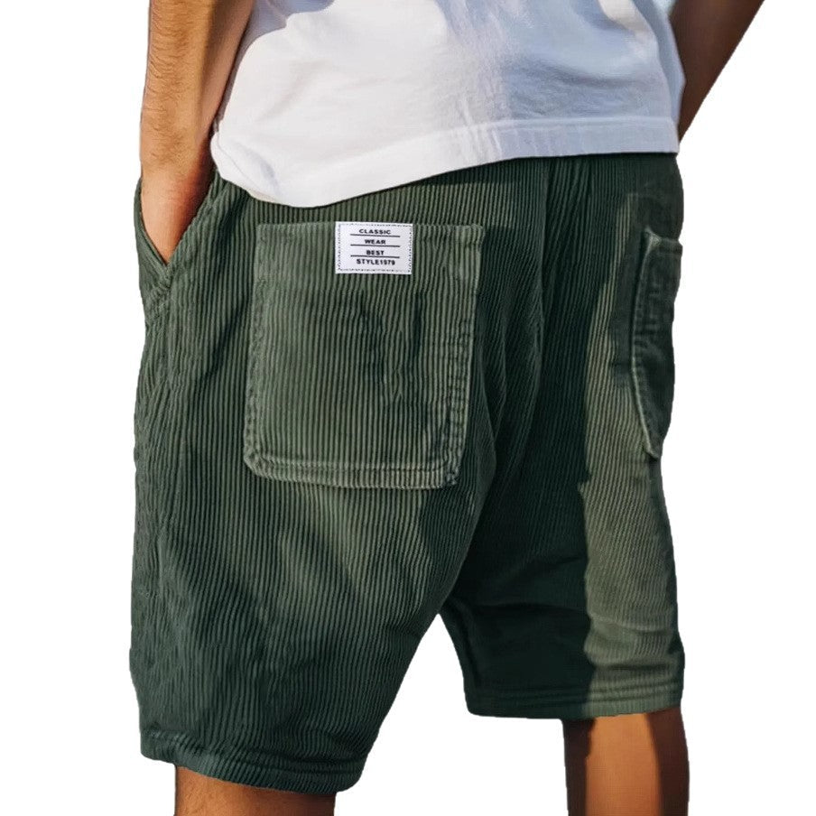 Dwayne | Men's Striped Multi-Pocket Cargo Shorts