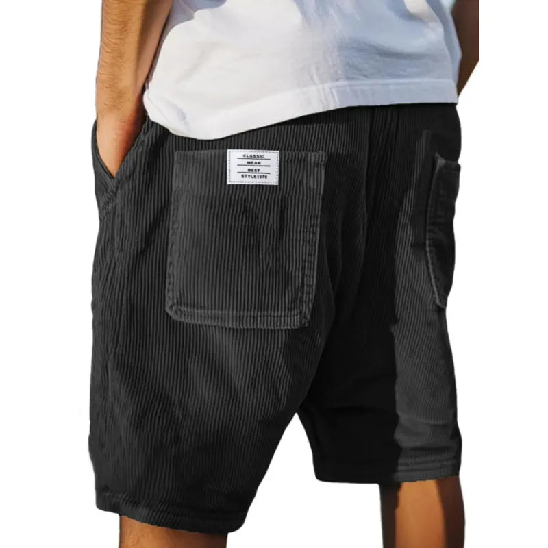 Dwayne | Men's Striped Multi-Pocket Cargo Shorts