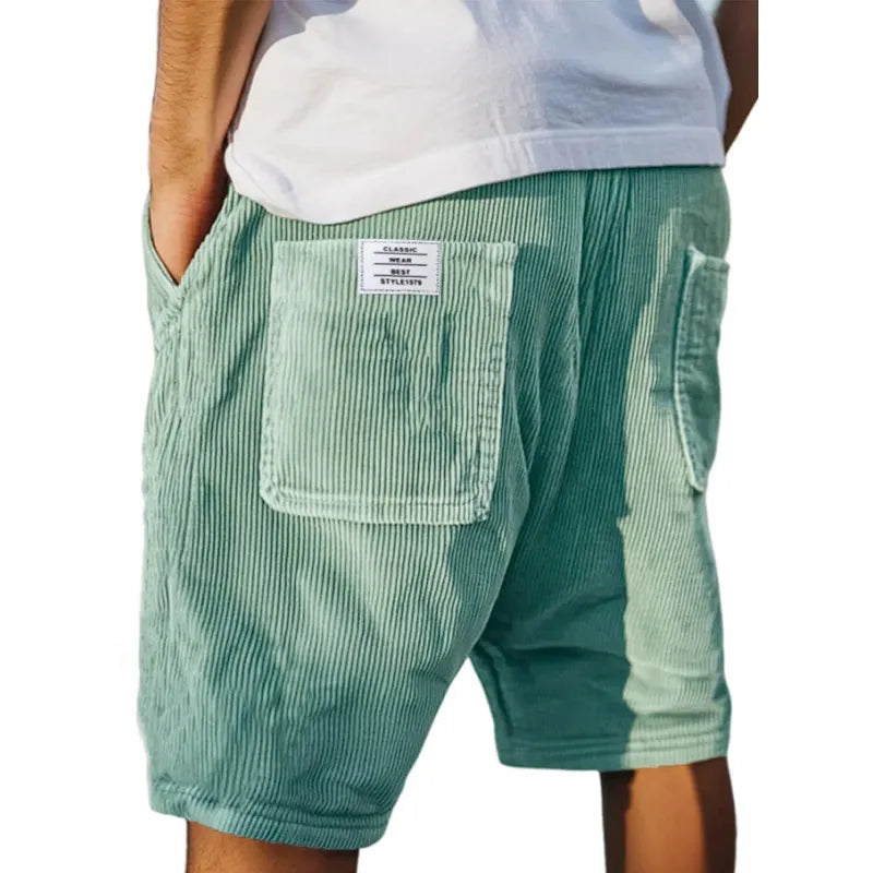 Dwayne | Men's Striped Multi-Pocket Cargo Shorts