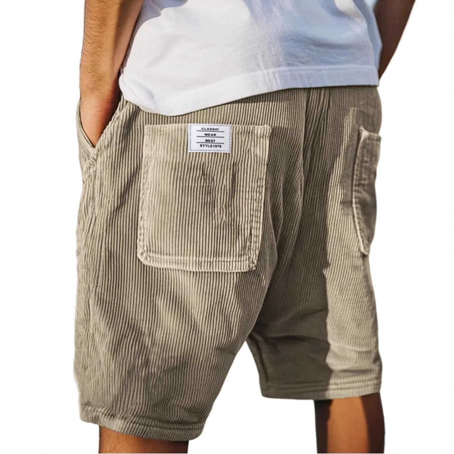 Dwayne | Men's Striped Multi-Pocket Cargo Shorts