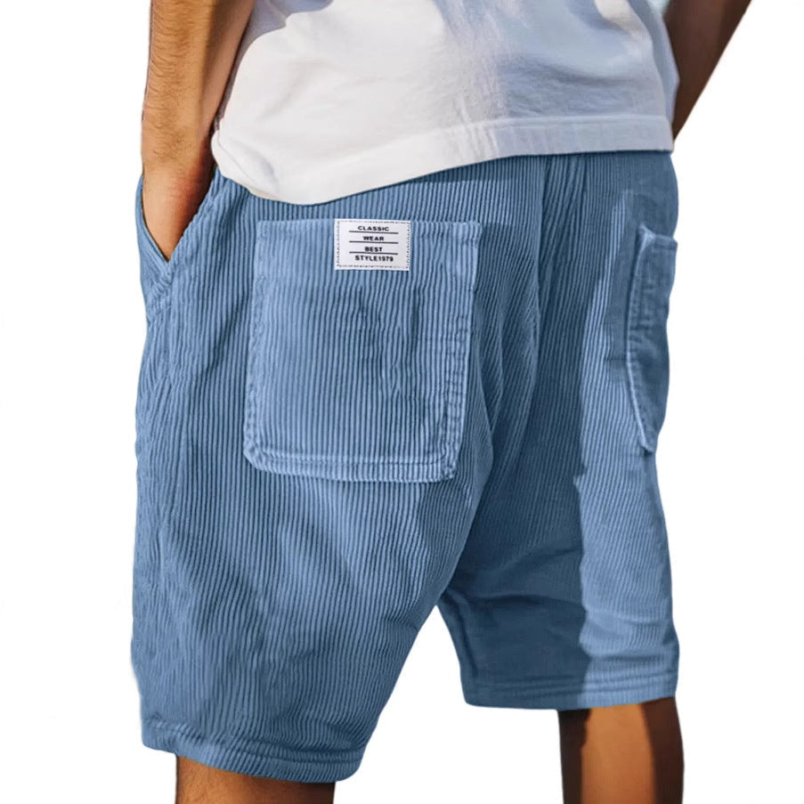 Dwayne | Men's Striped Multi-Pocket Cargo Shorts