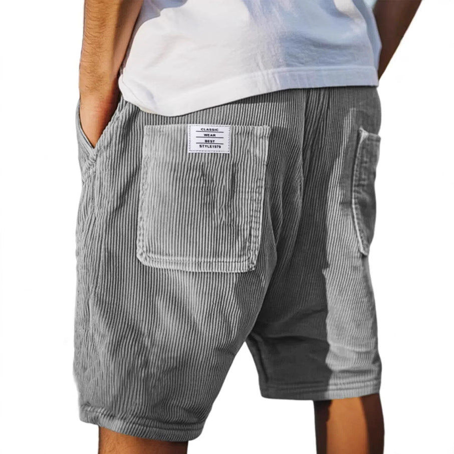 Dwayne | Men's Striped Multi-Pocket Cargo Shorts